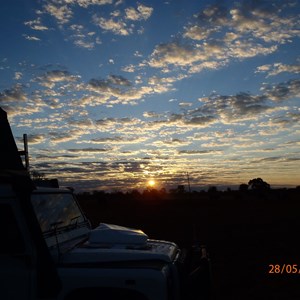 Camp at the stock yards