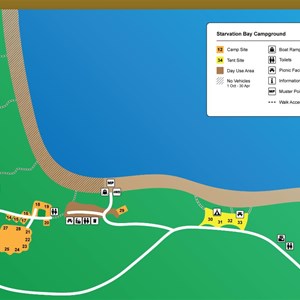 Starvation Boat Harbour Camp Area