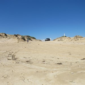 Entering soft beach sand