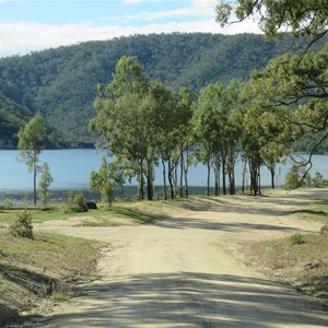 Campground entry road