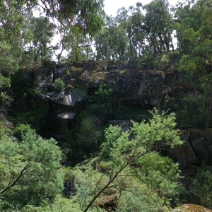 Granya falls almost dry March 2022