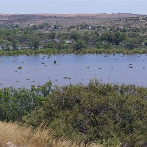 Wide panorama view of the backwaters