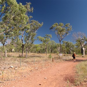 Entering campsite