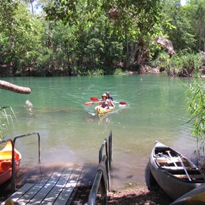 Canoe launching ramp