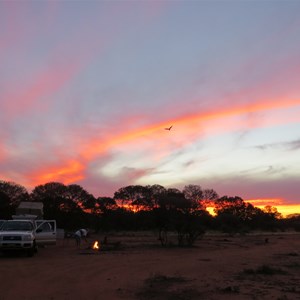 Campsite sunset May 2013