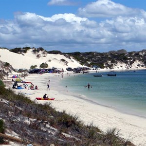 Sandy Cape beach looking south.