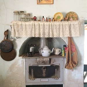 Guest room fireplace