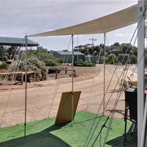 BBQ area and front entrance