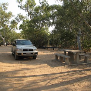 Flat but dusty camping