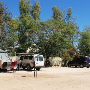 Vans at the Stonehenge Caravan Park