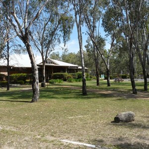 Administration Building with kiosk