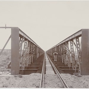 Algebuckina Bridge ca. 1905, from an SA State Records collection on Flickr