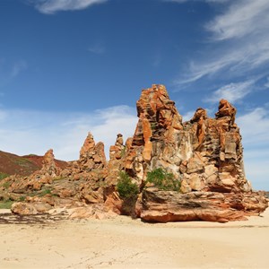 Sculpted shapes north of campsite