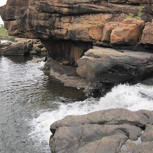 Falls and swimming hole at KER campground