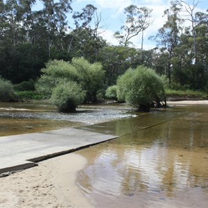 View from left bank in Jan 2023