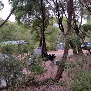 View of tent sites