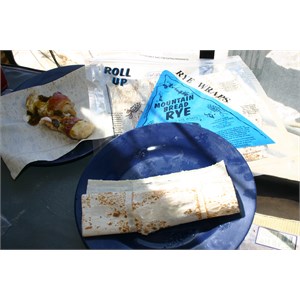 Mountain bread fish wraps