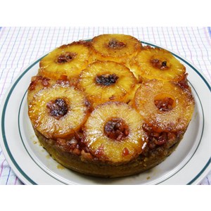 Bacon and Pineapple Upsidedown Cake
