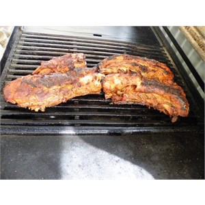 finishing ribs on bbq
