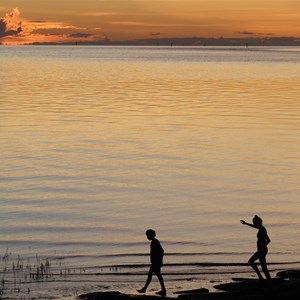 Fun at sunset